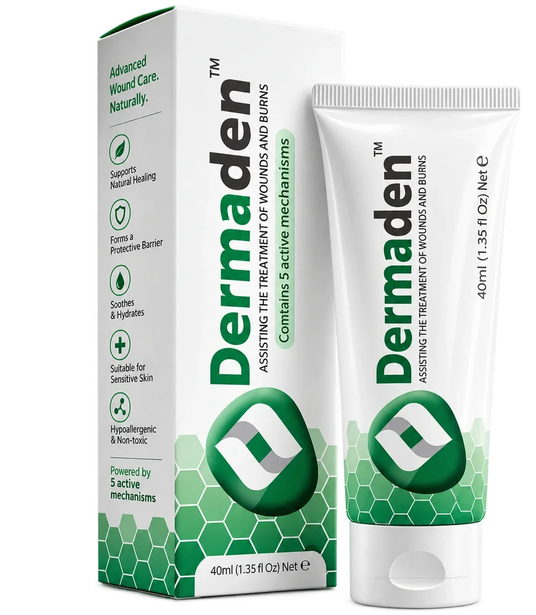 Dermaden Advanced Wound Care Cream tube and box
